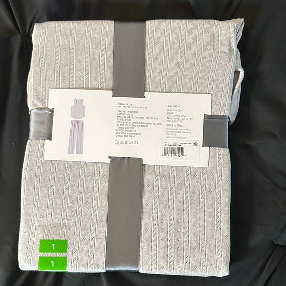 Berkley Jensen Gray Pajama Set for Women - Picture 2 of 2